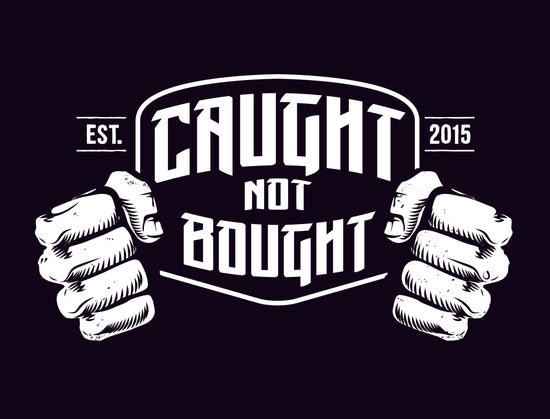 Caught Not Bought Logo Decal