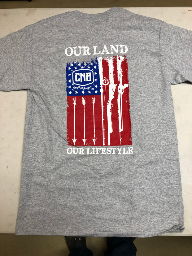 Grey CNB "Our Land" - T-Shirt