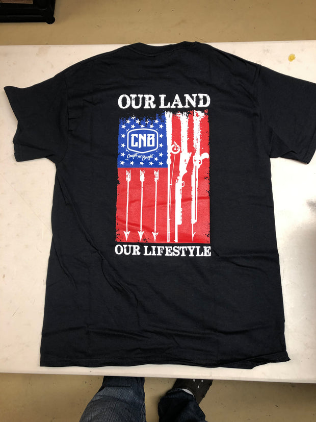 Black CNB "Our Land" t-shirt
